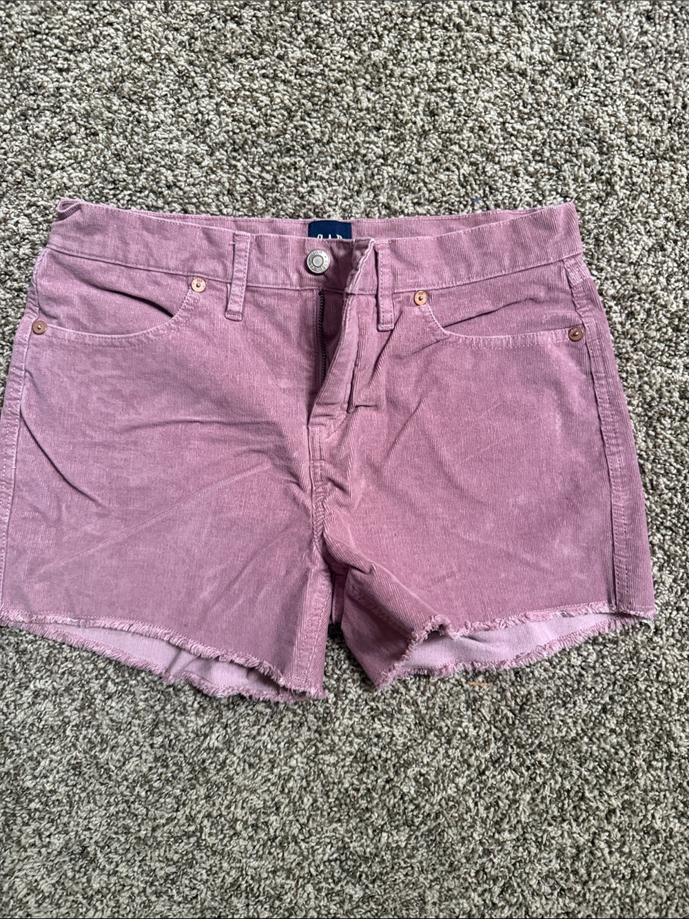 GAP Mauve-Pink Denim Cutoff Shorts